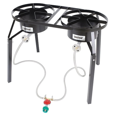 Bayou Classic Dual Burner Gas Cooker with Ext. Legs BA50376